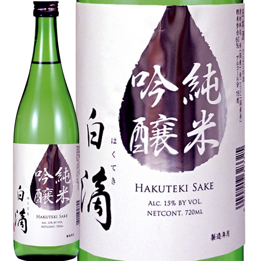 [12本セット] 白滴 純米吟醸 ((株)今西清兵衛商店)　Hakuteki Junmai-Ginjyo (S,IMANISHI Co,.LTD)　日本 奈良県 奈良市福智院町 日本酒 Craft Sake 720ml　&times;12本｜Donguriano　Wine