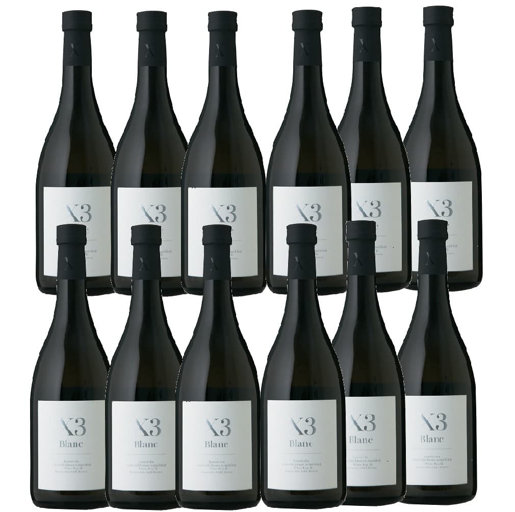 [12本セット] Ｘ3 Blanc 純米原酒 (金紋秋田酒造株式会社)　X3 Blanc Junmai-Genshu (kinmon-Akita Shuzou Co.Ltd.)　日本 秋田県 大仙市 日本酒 720ml