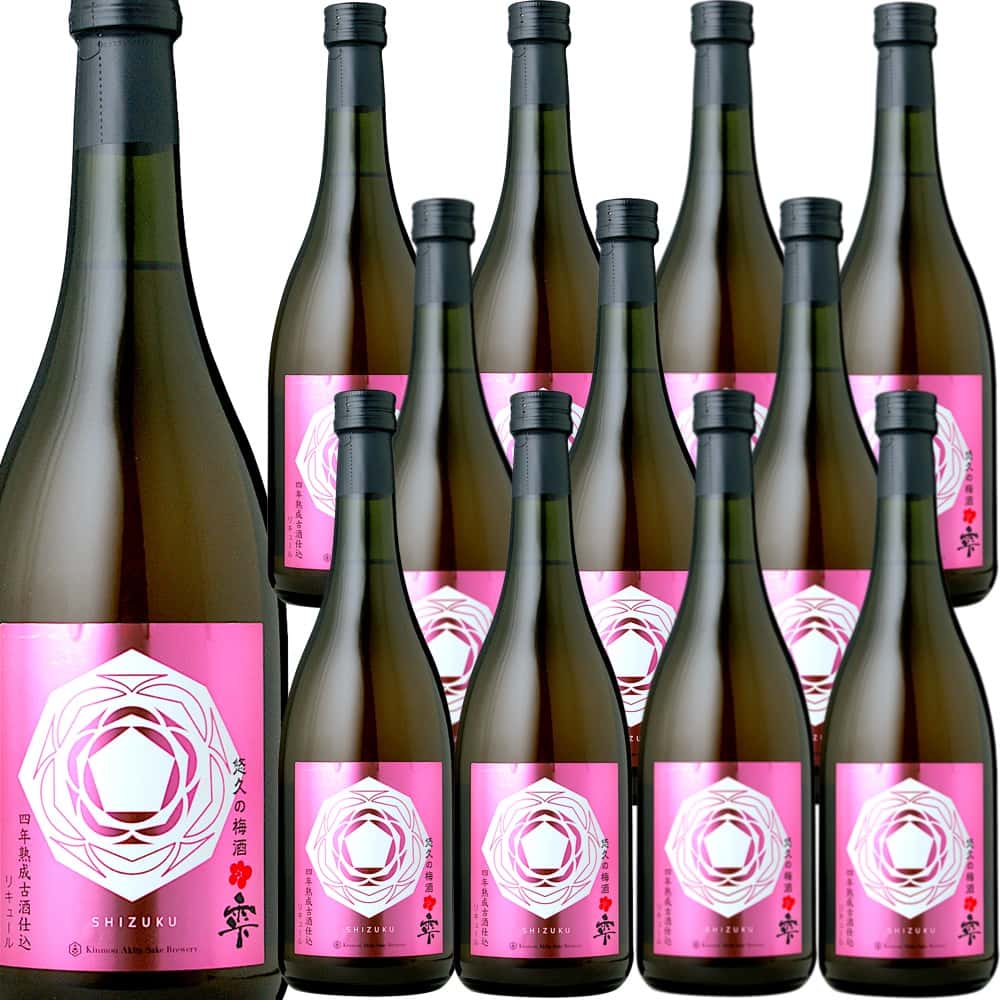 [12本セット] 悠久の梅酒 雫 四年熟成古酒仕込 (金紋秋田酒造(株))　Youkyu-no-Umesyu Shizuku Yonenkosyu-Jikomi (kinmon-Akita Shuzou Co.Ltd.)　日本 秋田県 大仙市 日本酒 Craft Sake 720ml｜Donguriano　Wine