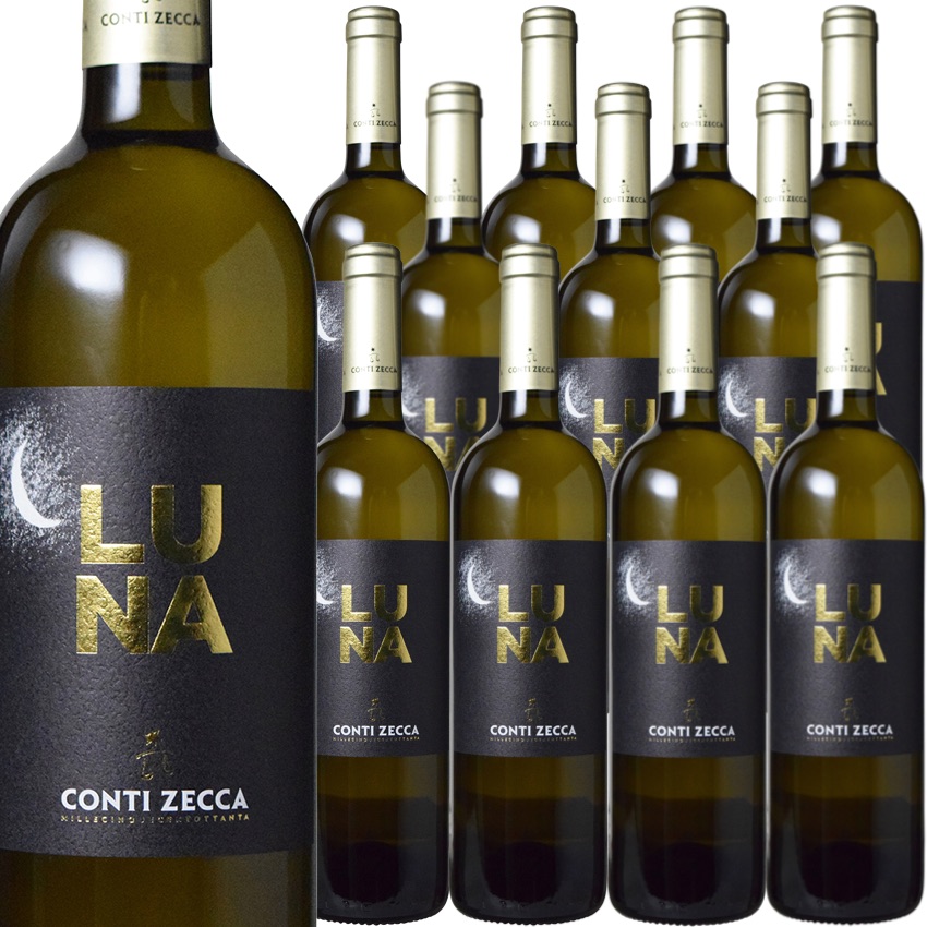 [12本セット] ルナ コンティ・ゼッカ (コンティ・ゼッカ)　LUNA Conti Zecca (Azienda Agricola Conti Zecca)　イタリア プーリア サレントIGT 白 辛口 750ml