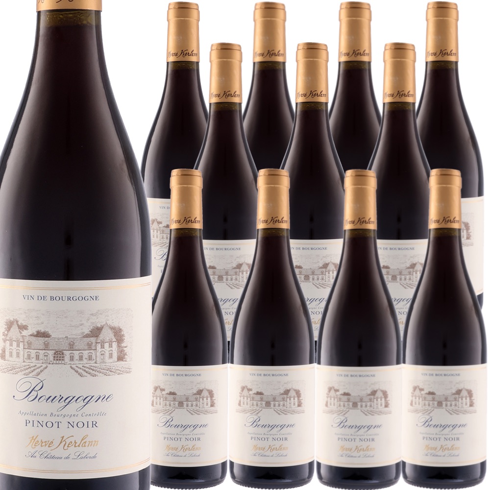 [12本セット] ブルゴーニュ・ピノ・ノワール (エルヴェ・ケルラン)　Bourgogne Pinot Noir (Herve Kerlann)　フランス AOCブルゴーニュ 赤 750ml