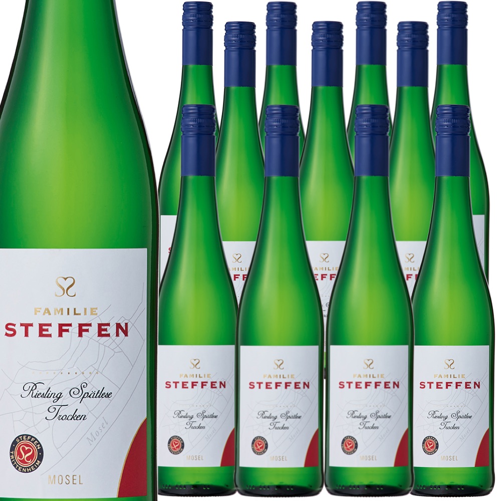 [12本セット] シュテッフェン・リースリング・シュペートレーゼ・トロッケン (ゲブリューダー・シュテッフェン)　Steffen Riesling Spatlese Trocken (Weinhaus Gebr. Steffen GmbH)　ドイツ モーゼル 白 辛口 750ml