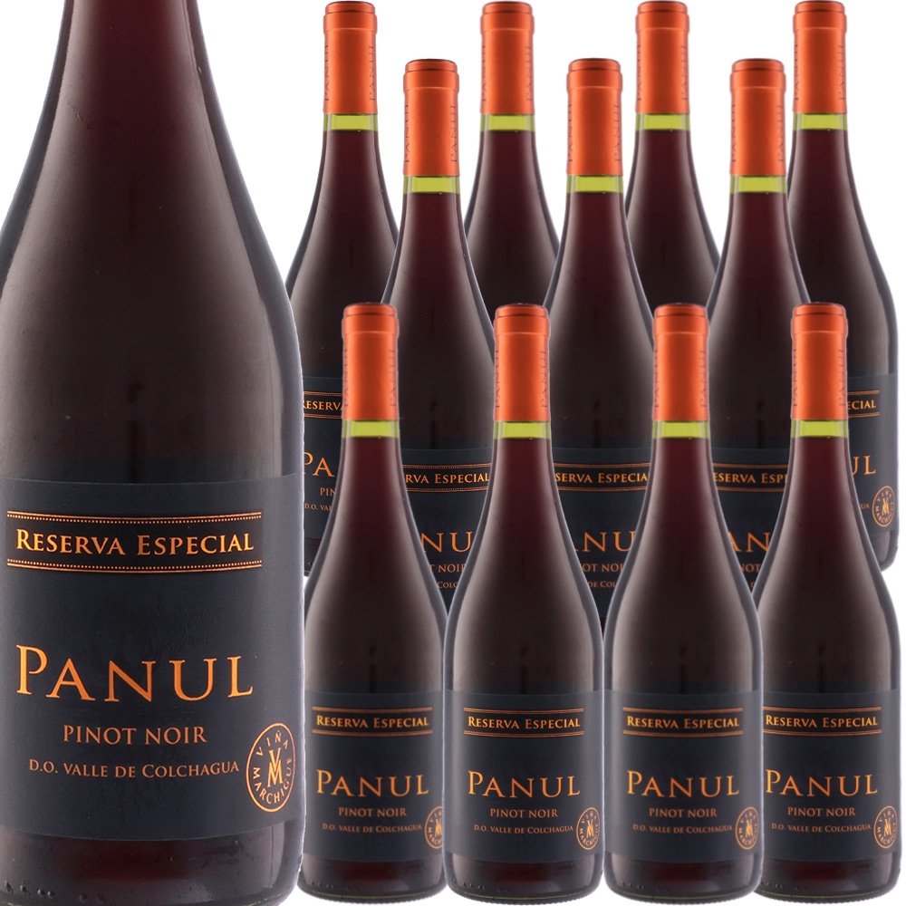 [12本セット] パヌール・ピノ・ノワール・レセルバ・エスペシャル (ビーニャ・マルチグエ)　Panul Pinot Noir Reserva Especial (Vina Marchigue)　チリ セントラル・ヴァレー コルチャグア・ヴァレーDO 赤 ミディアムボディ 750ml｜Donguriano　Wine