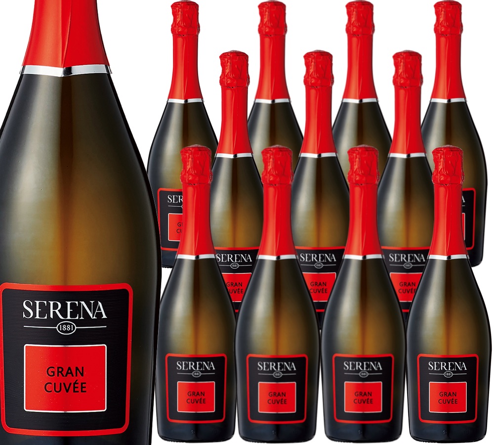 [12本セット] セレナ・グラン・キュヴェ・スプマンテ・エクストラ・ドライ (セレナ・ワインズ)　Gran Cuvee Vino Spumante Extra Dry (Serena Wines 1881 Srl)　イタリア ヴェネト ヴィーノ・スプマンテ 白 辛口 750ml｜Donguriano　Wine