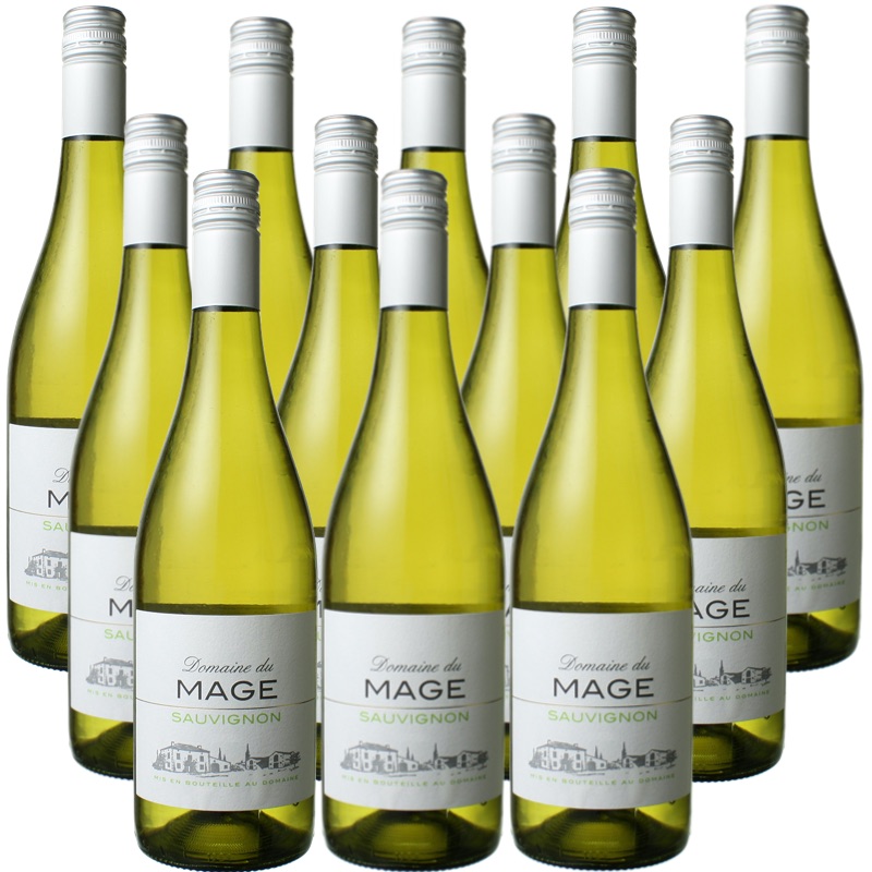 [12本セット] マージュ・ソーヴィニョン・ブラン (ドメーヌ・デュ・マージュ)　Domaine du Mage Sauvignon Blanc (Domaine du Mage)　フランス/ガスコーニュ/IGPコート・ド・ガスコーニュ/白/辛口/750ml