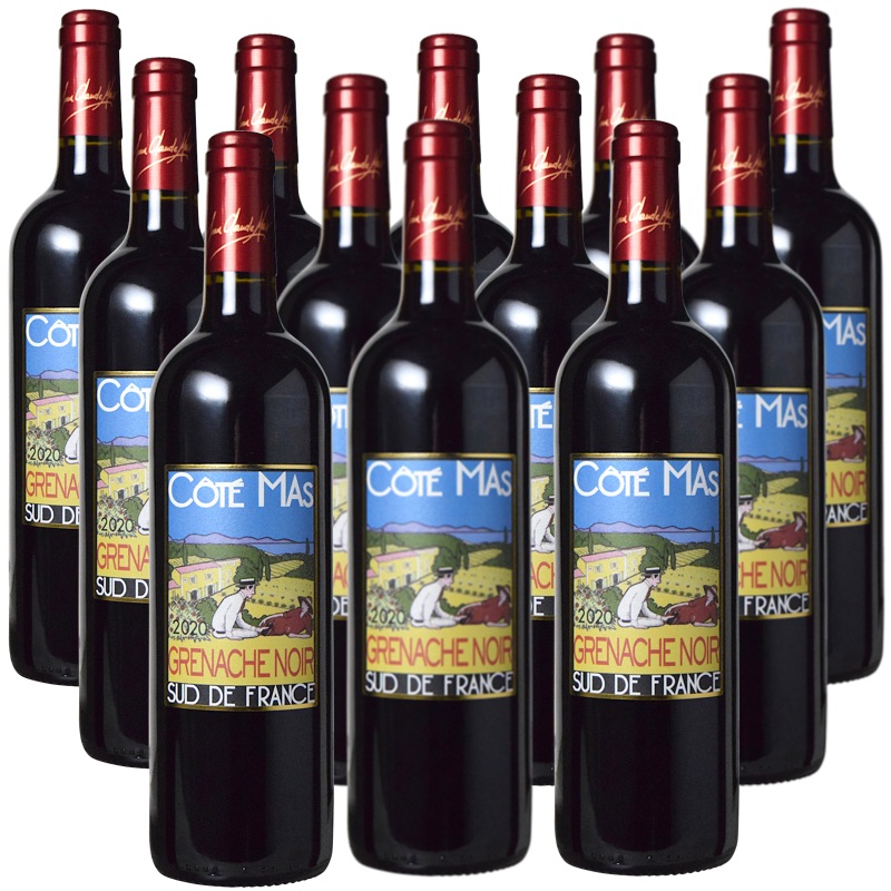 [12本セット] コーテ・マス・グルナッシュ・ノワール (ドメーヌ・ポール・マス) / Cote Mas Grenache Noir (Domaines Paul Mas) / フランス / ラングドック＆ルーシヨン / IGPペイ・ドック / 赤 / ミディアムボディ / 750ml