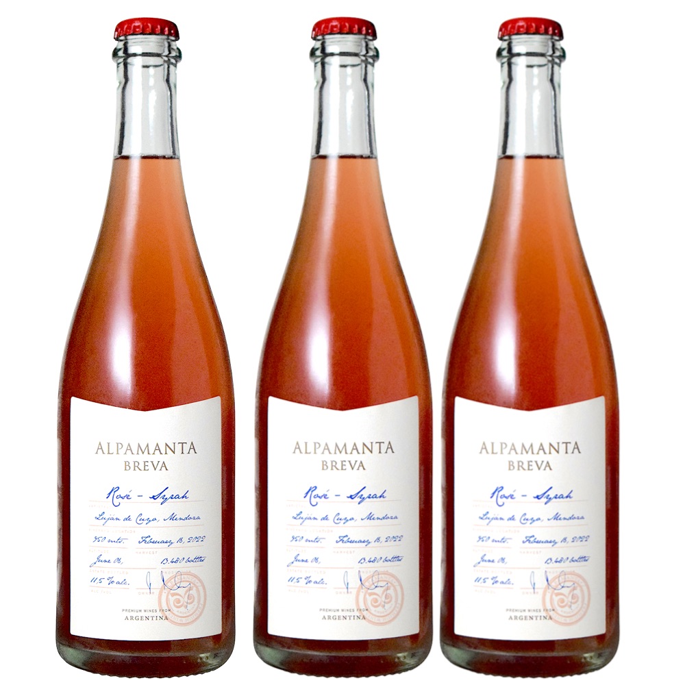 [3本セット] アルパマンタ・ブレバ・ロゼ (アルパマンタ・エステイト・ワインズ)　Alpamanta Breva Rose (Alpamanta Estate Wines)　アルゼンチン、メンドーサ、ルハン・デ・クージョ、ルハン・デ・クージョIG、ロゼ、辛口、750ml｜Donguriano　Wine