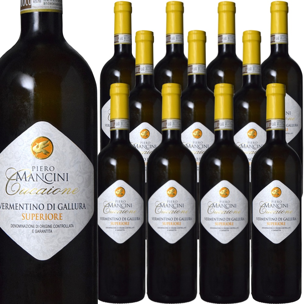 [12本セット] クカイオーネ・ヴェルメンティーノ・ディ・ガッルーラ (ピエロ・マンチーニ)　Cucaione Vermentino di Gallura Superiore (Cantina delle Vigne di Piero Mancini S.r.l)　イタリア/サルデーニャ/ヴェルメンティーノ・ディ・ガッルーラDOCG/白/辛口/750ml