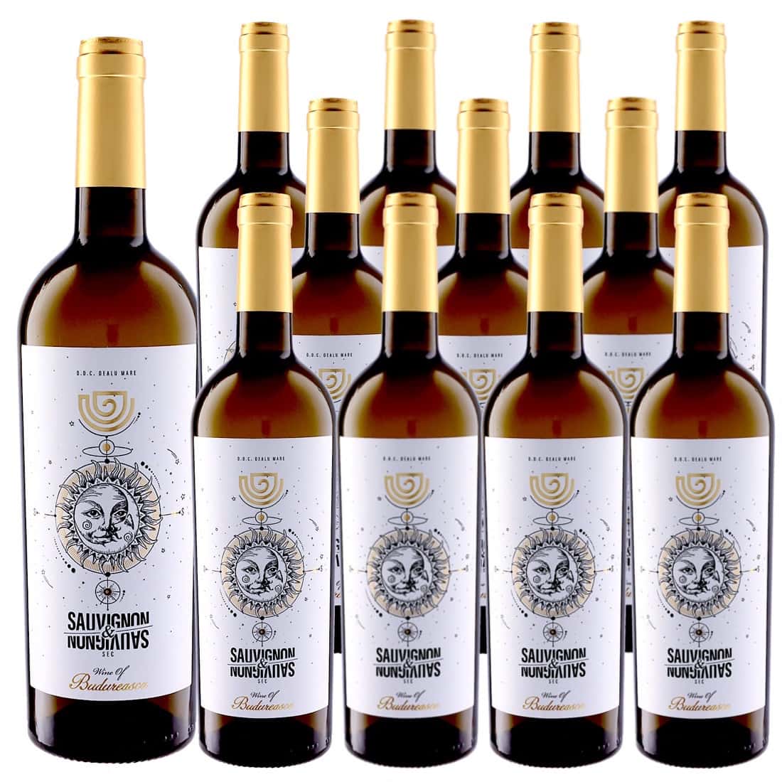 [12本セット] ソーヴィニヨン＆ソーヴィニヨン (ヴィル・ブドゥレアスカ) Sauvignon & Sauvignon (Viile Budureasca) / ルーマニア / ムンテニア / デアル・マーレ / DOCデアル・マーレ / 白ワイン / 辛口 / 750ml