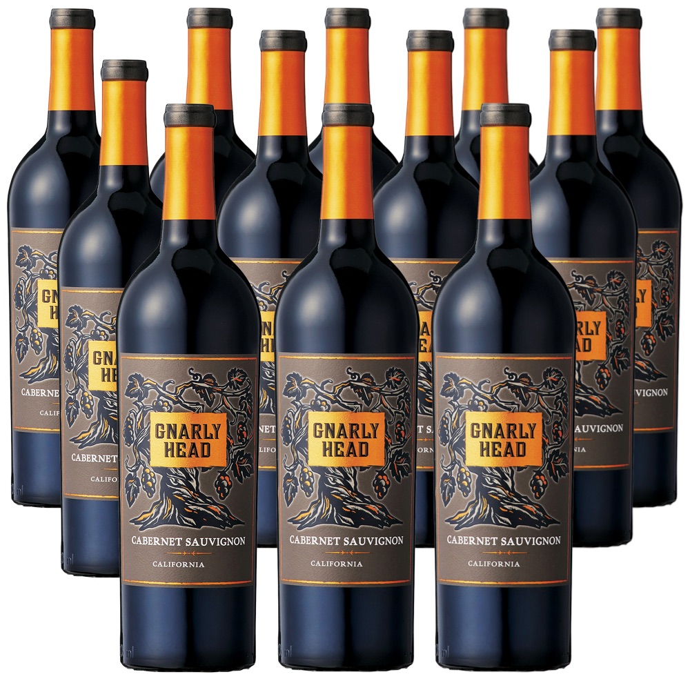 [12本セット] ナーリー・ヘッド・カベルネ・ソーヴィニヨン (デリカート・ファミリー・ヴィンヤーズ)　Gnarly Head Cabernet Sauvignon (Delicato Family Vineyards)　アメリカ カリフォルニア 赤 フルボディ 750ml