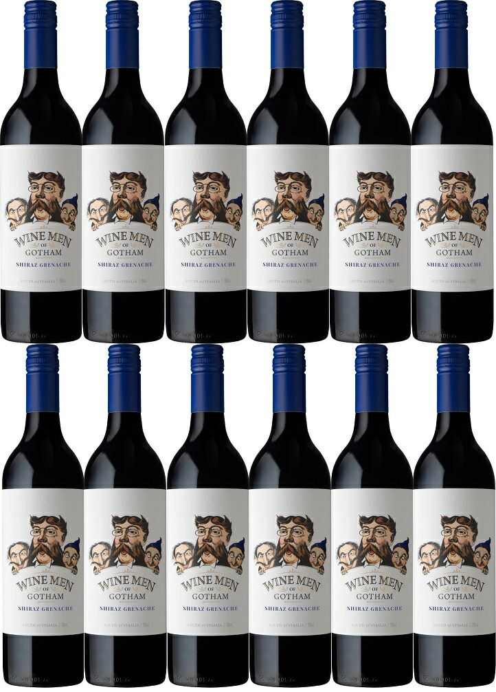 [12本セット] ワイン・メン・オブ・ゴッサム・シラーズ・グルナッシュ (ゴッサム・ワインズ) / Wine Men of Gotham Shiraz Grenache (Gotham Wines) / オーストラリア 南オーストラリア リバーランド、ラングホーン・クリーク等 赤 フルボディ 750ml