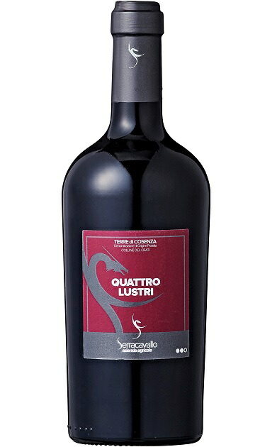 [12本セット] クワトロ・ルストリ (セッラカヴァッロ)　Quattro Lustri (Azienda Agricola Serracavallo di Demetrio Stancati)　イタリア カラーブリア テッレ ディ コセンツァDOP 赤 フルボディ 750ml｜Donguriano　Wine