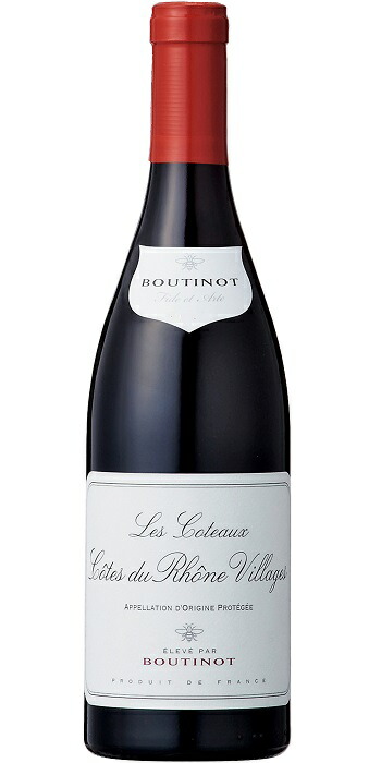[12本セット] コート・デュ・ローヌ・ヴィラージュ・ ルージュ・レ・コトー (ブティノ)　Les Coteaux Cotes du Rhone Village (Boutinot Ltd.)　フランス/コート・デュ・ローヌ/AOPコート・デュ・ローヌ・ヴィラージュ/赤/750ml｜Donguriano　Wine