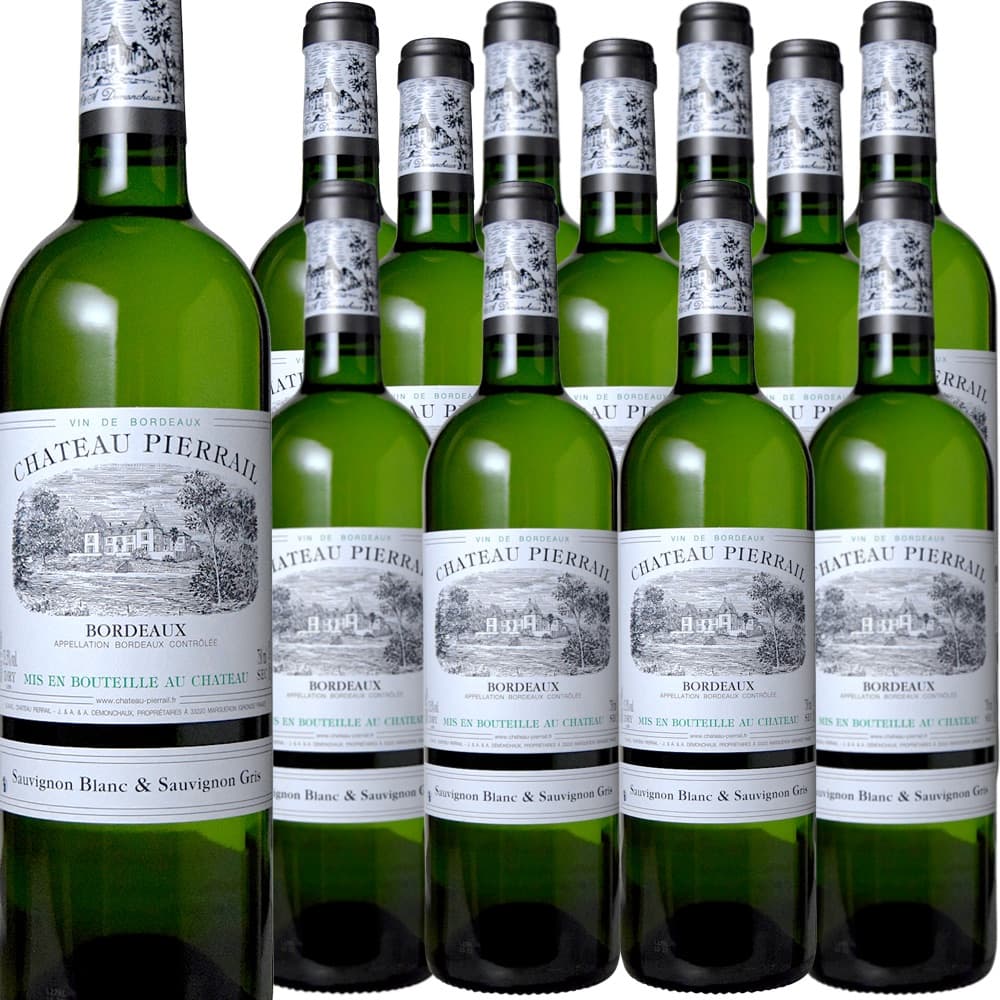 [12本セット] シャトー・ピエライユ・ブラン / Chateau Pierrail Blanc / フランス / ボルドー / AOCボルドー / 白ワイン / 辛口 / 750ml｜Donguriano　Wine 18,367円