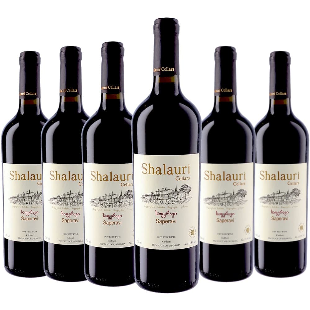 [6本セット] サペラヴィ (シャラウリ ワイン セラーズ)　Saperavi (Shalauri Wine Cellars)　ジョージア カヘティ 赤 ミディアムボディ 750ml