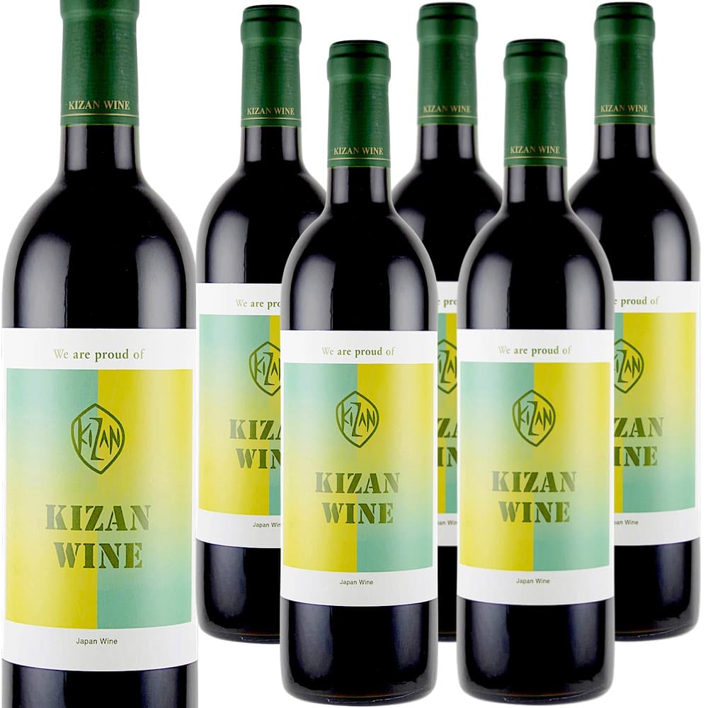 [6本セット] キザンワイン・赤 (機山洋酒工業(株))　Kizan Wine Red (Kizan Winery Co., Ltd)　日本 山梨県 甲州市 GIヤマナシ 赤 ブラック・クイーン100% 750ml｜Donguriano　Wine