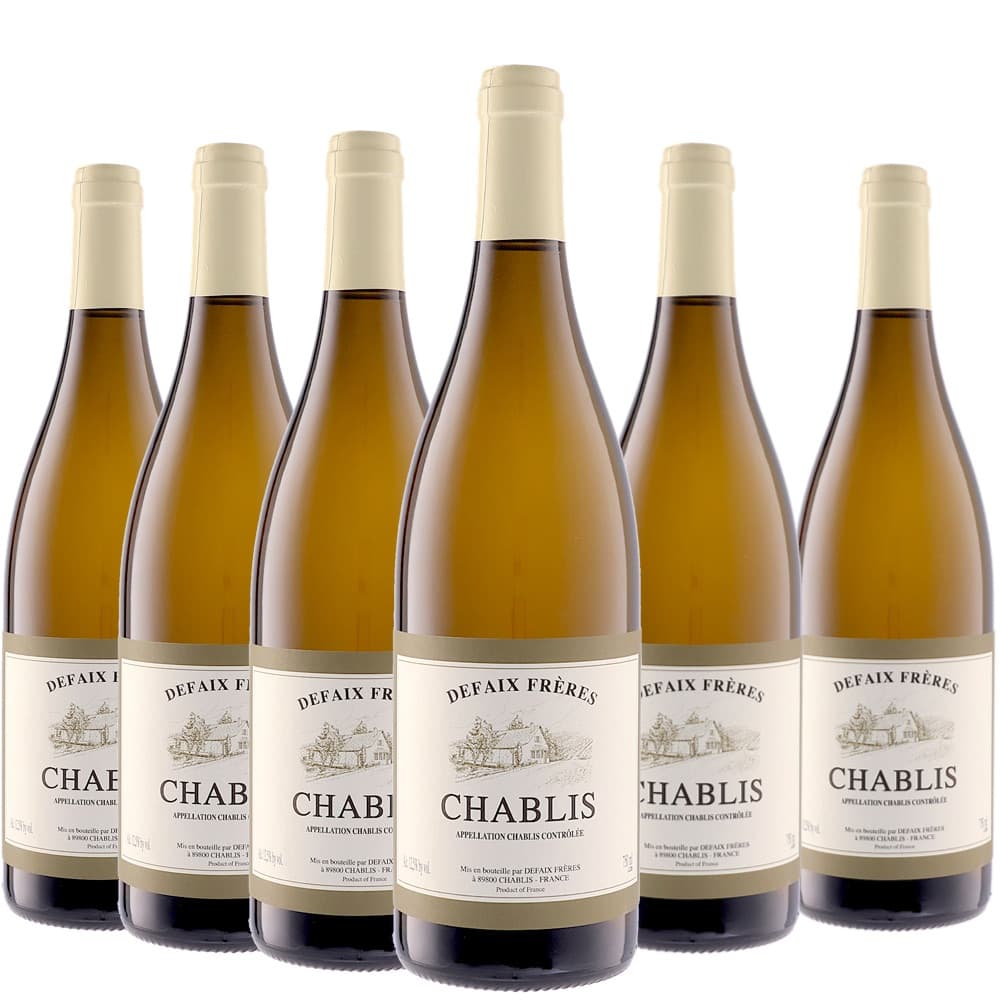 [6本セット] シャブリ (ドゥフェ・フレール)　Chablis (Defaix Freres)　フランス ブルゴーニュ AOCシャブリ 白 辛口 750ml｜Donguriano　Wine