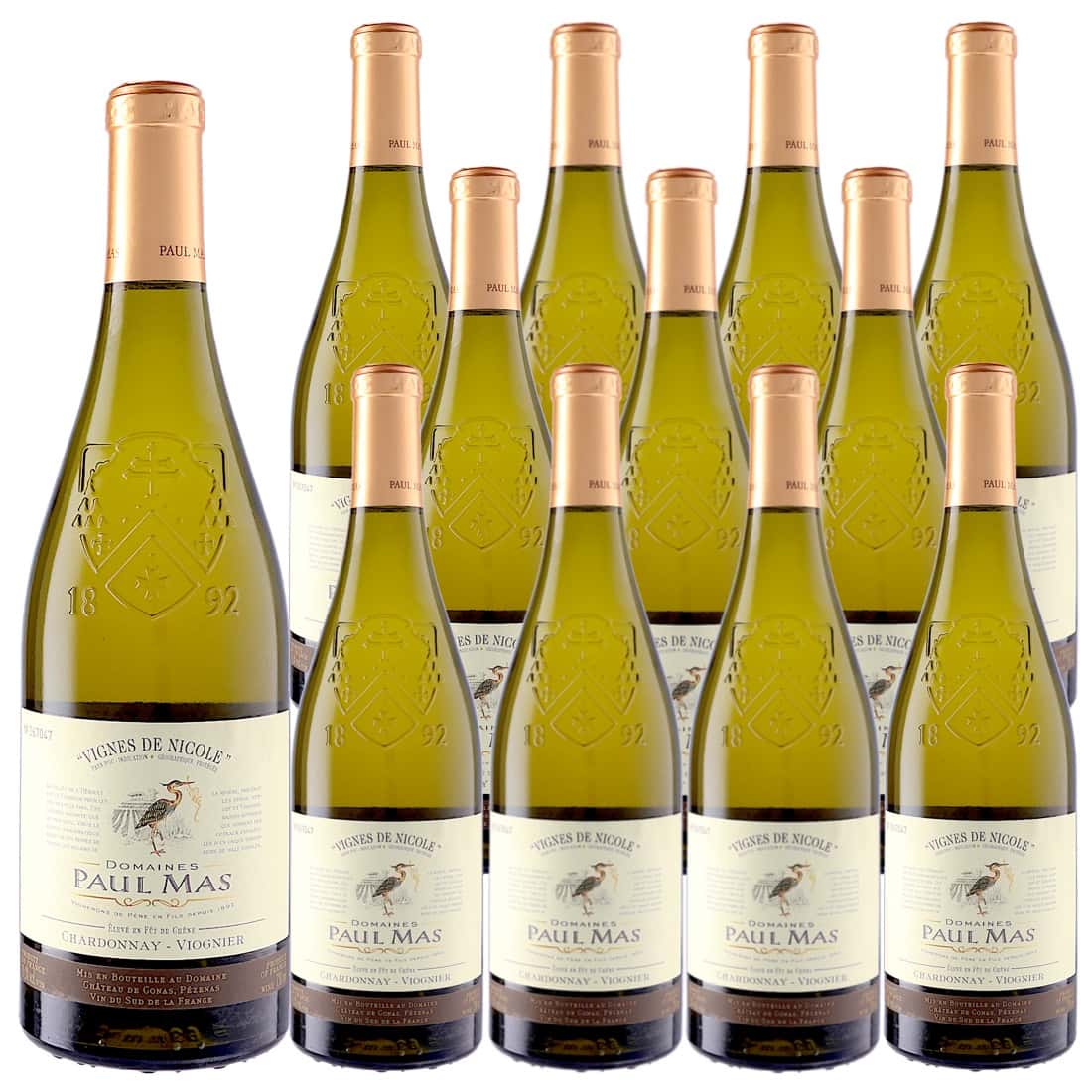 [12本セット] ドメーヌ・ポール・マス・シャルドネ・ヴィオニエ (ドメーヌ・ポール・マス) / Domaines Paul Mas Chardonnay Viognier (Domaines Paul Mas) / フランス / ラングドック＆ルーシヨン / IGPペイ・ドック / 白ワイン / 辛口 / 750ml