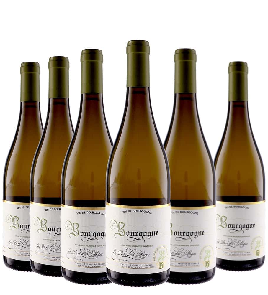 [6本セット] ブルゴーニュ・シャルドネ・ラ・パール・デ・ザンジュ (カーヴ・ド・リュニー)　Bourgogne Chardonnay La Part des Anges (Cave de Lugny)　フランス AOCブルゴーニュ 白 辛口 750ml