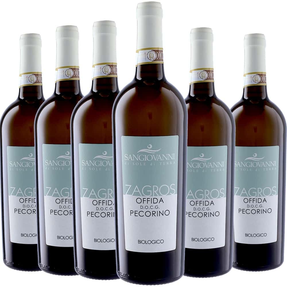 [6本セット] ザグロス・オッフィーダ・ペコリーノ (サン・ジョヴァンニ) / Zagros Offida DOCG Pecorino (San Giovanni) / イタリア / マルケ / オッフィーダDOCG / 白ワイン / 辛口 / 750ml｜Donguriano　Wine 15,038円
