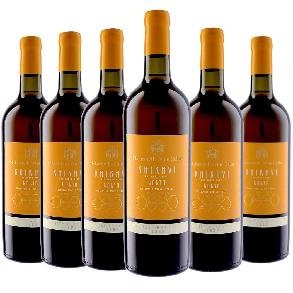 [6本セット] マカシヴィリ・ワイン・セラー・ヒフヴィ (ヴァジアニ・ワイナリー)　Makashivili Wine Cellar Khikhvi (Vaziani Winery)　ジョージア カヘティ オレンジワイン 辛口 750ml