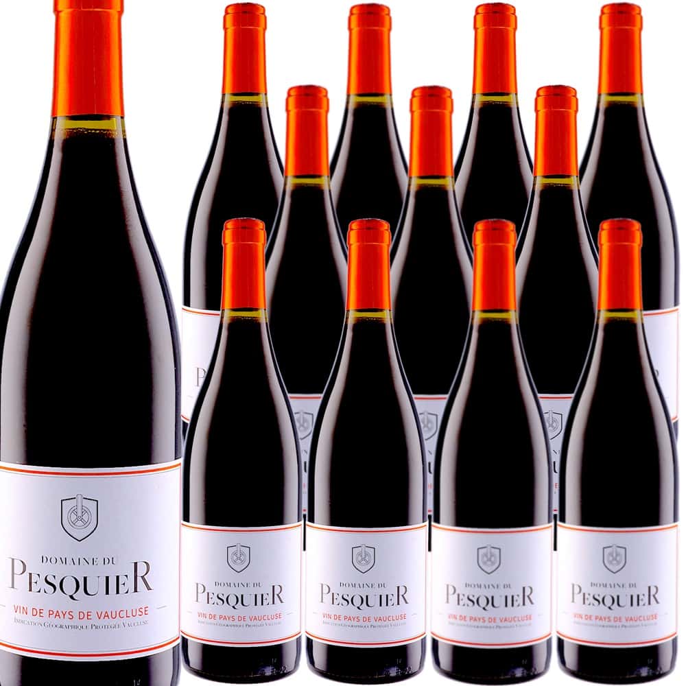 [12本セット] ヴァン・ド・ペイ・ド・ヴォークリューズ・ルージュ (ドメーヌ・デュ・ペスキエ)　Vin de Pays de Vaucluse Rouge (Domaine du Pesquier)　フランス コート・デュ・ローヌ ヴァン・ド・ペイ・ド・ヴォークリューズ 赤 ミディアムボディ 750ml