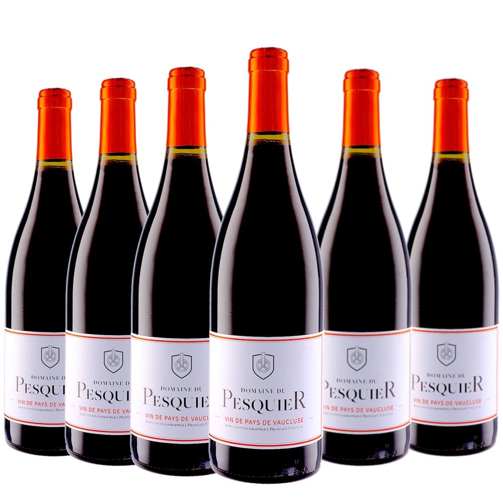 [6本セット] ヴァン・ド・ペイ・ド・ヴォークリューズ・ルージュ (ドメーヌ・デュ・ペスキエ)　Vin de Pays de Vaucluse Rouge (Domaine du Pesquier)　フランス コート・デュ・ローヌ ヴァン・ド・ペイ・ド・ヴォークリューズ 赤 ミディアムボディ 750ml