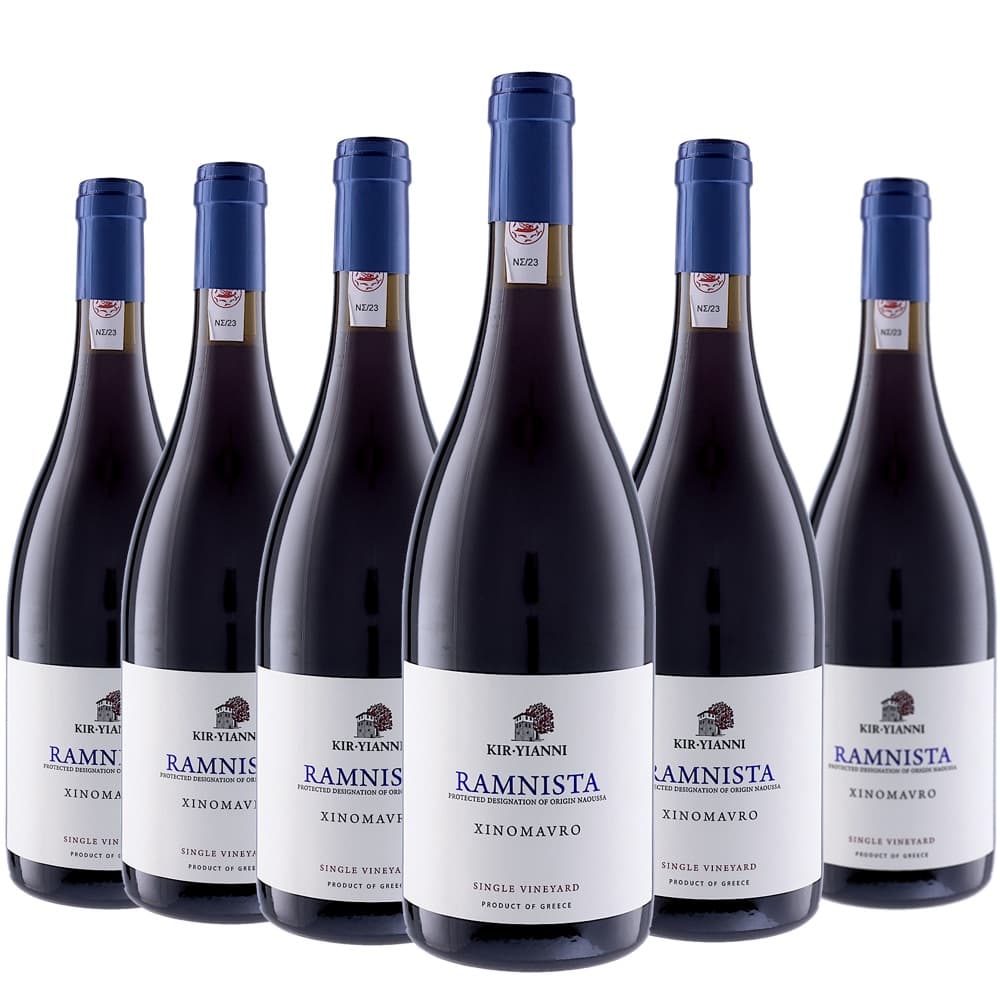 [6本セット] ラミニスタ (キリ・ヤーニ)　Ramnista (Kir Yianni)　ギリシャ ノーザン・グリース マケドニア PDOナウサ 赤 フルボディ 750ml｜Donguriano　Wine