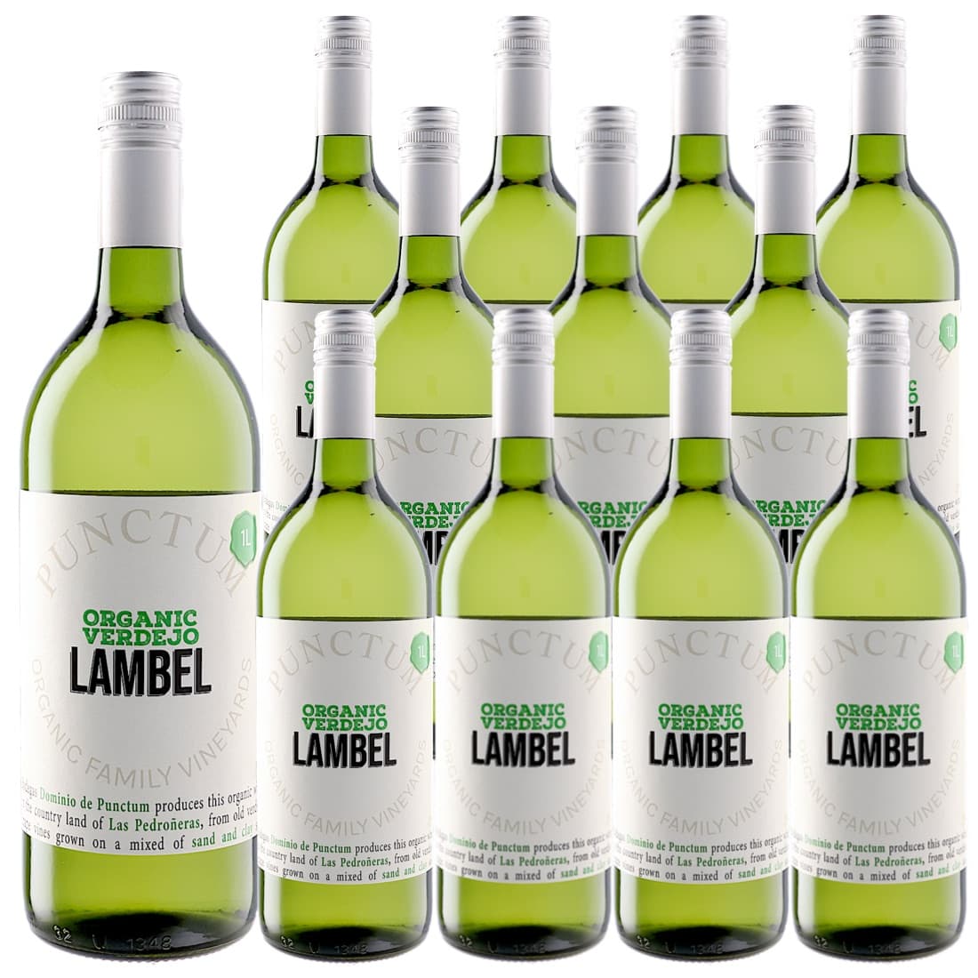[12本セット] ランベル・ベルデホ 1000ml (ドミニオ・デ・プンクトゥン) / Lambel Verdejo 1L (Dominio de Punctum) / スペイン / カスティーリャ・ラ・マンチャ / 白ワイン / 辛口 / 1000ml【ヴィーガン(VEGAN) / 認証】｜Donguriano　Wine