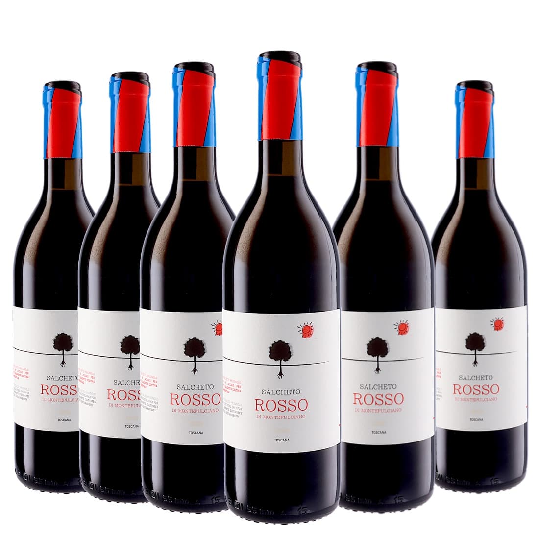 [6本セット] ロッソ・ディ・モンテプルチアーノ (サルケート) / Rosso di Montepulciano (Soc.Agr.Salcheto s.r.l) / イタリア / トスカーナ / モンテプルチアーノ / ロッソ・ディ・モンテプルチアーノDOC / 赤ワイン / フルボディ / 750ml