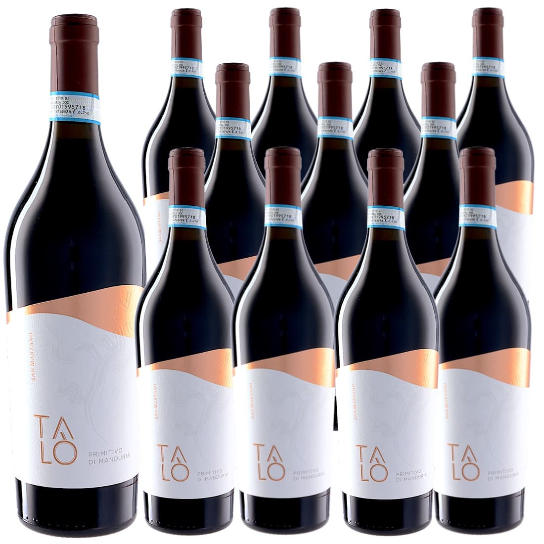 [12本セット] タロ・プリミティーヴォ・ディ・マンドゥーリア (サン・マルツァーノ) / Talo Primitivo di Manduria (San Marzano vini S.p.A.) / イタリア / プーリア / サレント / DOP / 赤ワイン / フルボディ / 750ml｜Donguriano　Wine