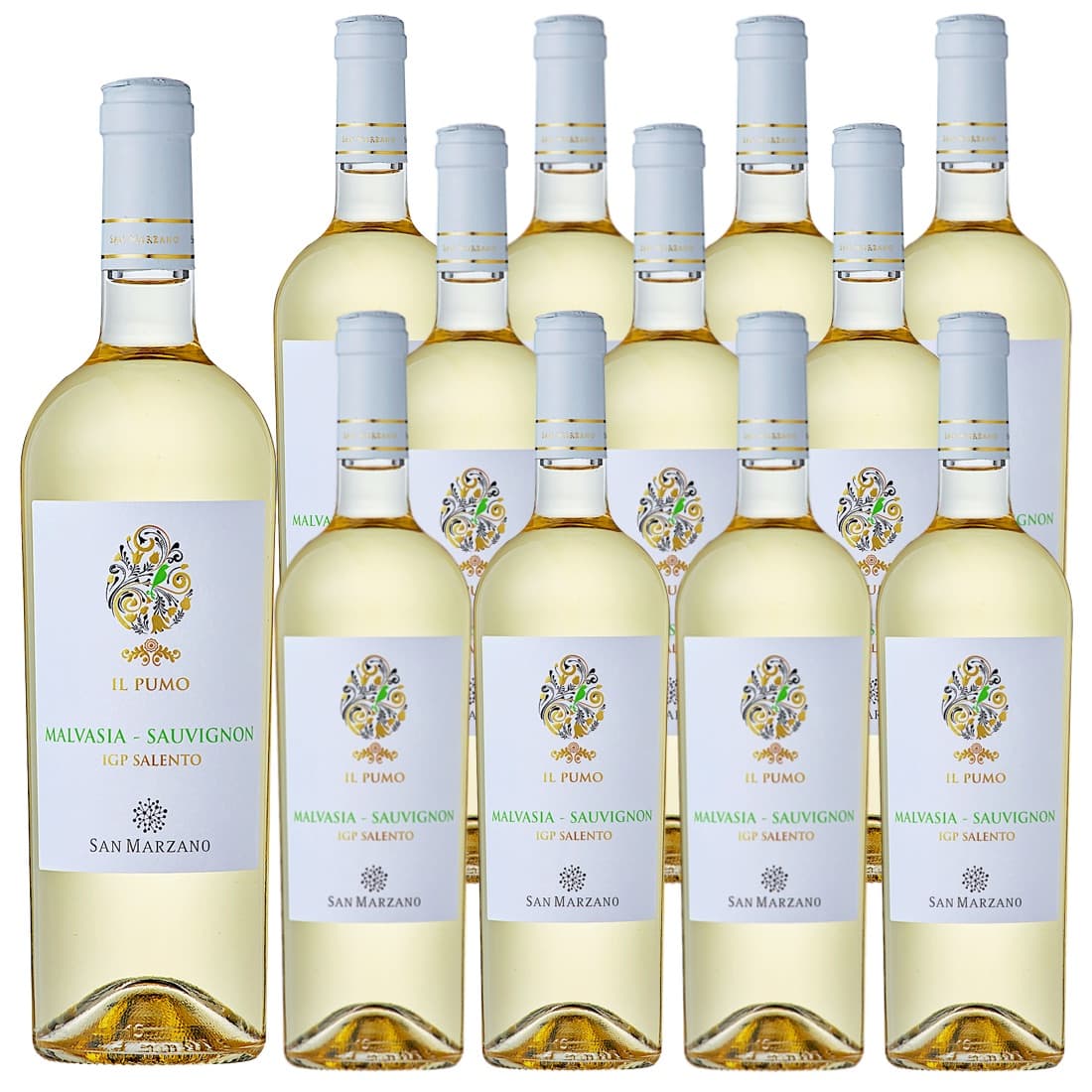 [12本セット] イル・プーモ・マルヴァジーア・ソーヴィニヨン (サン・マルツァーノ) / Il Pumo Malvasia Sauvignon (San Marzano vini S.p.A.) / イタリア / プーリア / サレントIGP / 白ワイン / 辛口 / 750ml