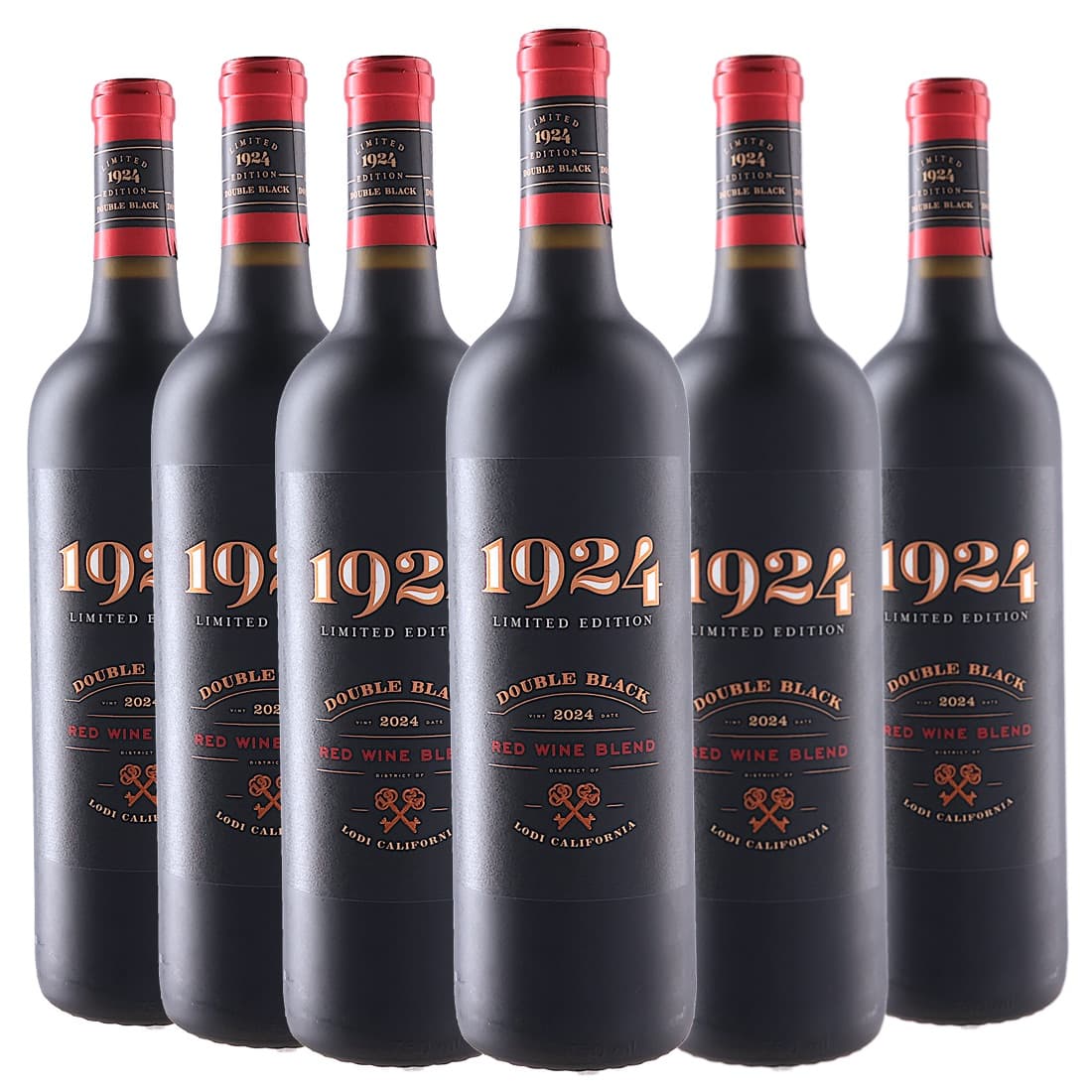 [6本セット] 1924 ダブル・ブラック [2024] (デリカート・ファミリー・ヴィンヤーズ) / 1924 Double Black Red Blend (Delicato Family Vineyards) / アメリカ / カリフォルニア / ロダイAVA / 赤ワイン / フルボディ / 750ml｜Donguriano　Wine