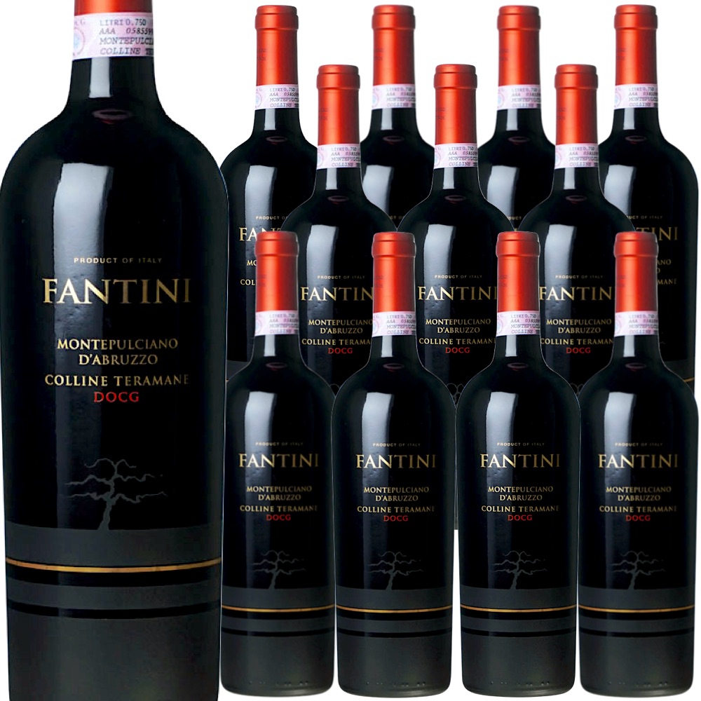 [12本セット] モンテプルチャーノ・ダブルッツォ・コッリーネ・テラマーネ (ファンティーニ(ファルネーゼ)) / Monteplciano d'Abruzzo Colline Teramane (Fantini) / イタリア / アブルッツォ / 赤ワイン / フルボディ / 750ml｜Donguriano　Wine
