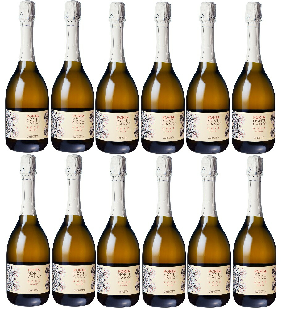 [12本セット] ポルタ・モンティカーノ・ロゼ・エクストラ・ドライ (ザルデット) / Porta Monticano Rose Extra Dry (Zardetto) / イタリア / ヴェネト / ロゼワイン / 辛口 / スパークリング / 泡 / 750ml｜Donguriano　Wine