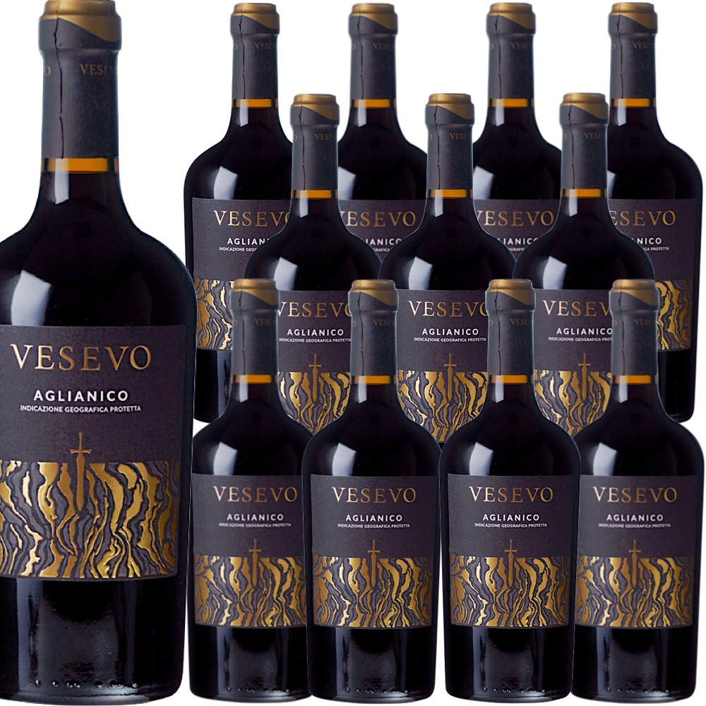 [12本セット] ヴェゼーヴォ・アリアーニコ (ヴェゼーヴォ) Vesevo Aglianico (Vesevo) / イタリア / カンパーニャ / 赤ワイン / フルボディ / 750ml