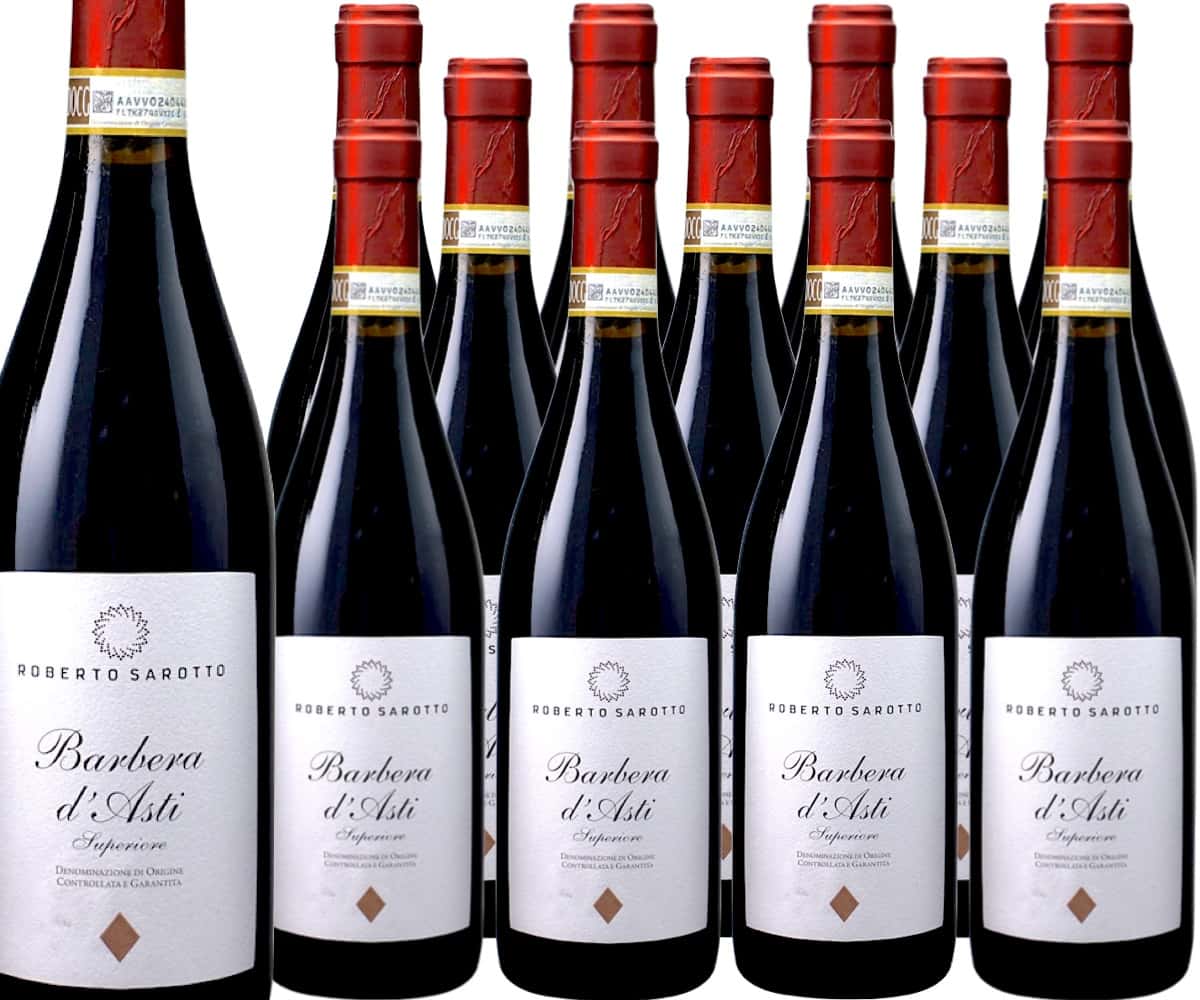 [12本セット] バルベーラ・ダスティ・スペリオーレ (ロベルト・サロット) Barbera d’Asti Superiore (Roberto Sarotto) / イタリア / ピエモンテ / 赤ワイン / フルボディ / 750ml