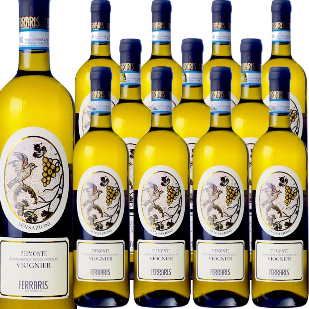 [12本セット] センサツィオーニ・ピエモンテ・ヴィオニエ (ルカ・フェラリス) Sensazioni Piemonte Viognier (Luca Ferraris) / イタリア / ピエモンテ / 白ワイン / 辛口 / 750ml｜Donguriano　Wine