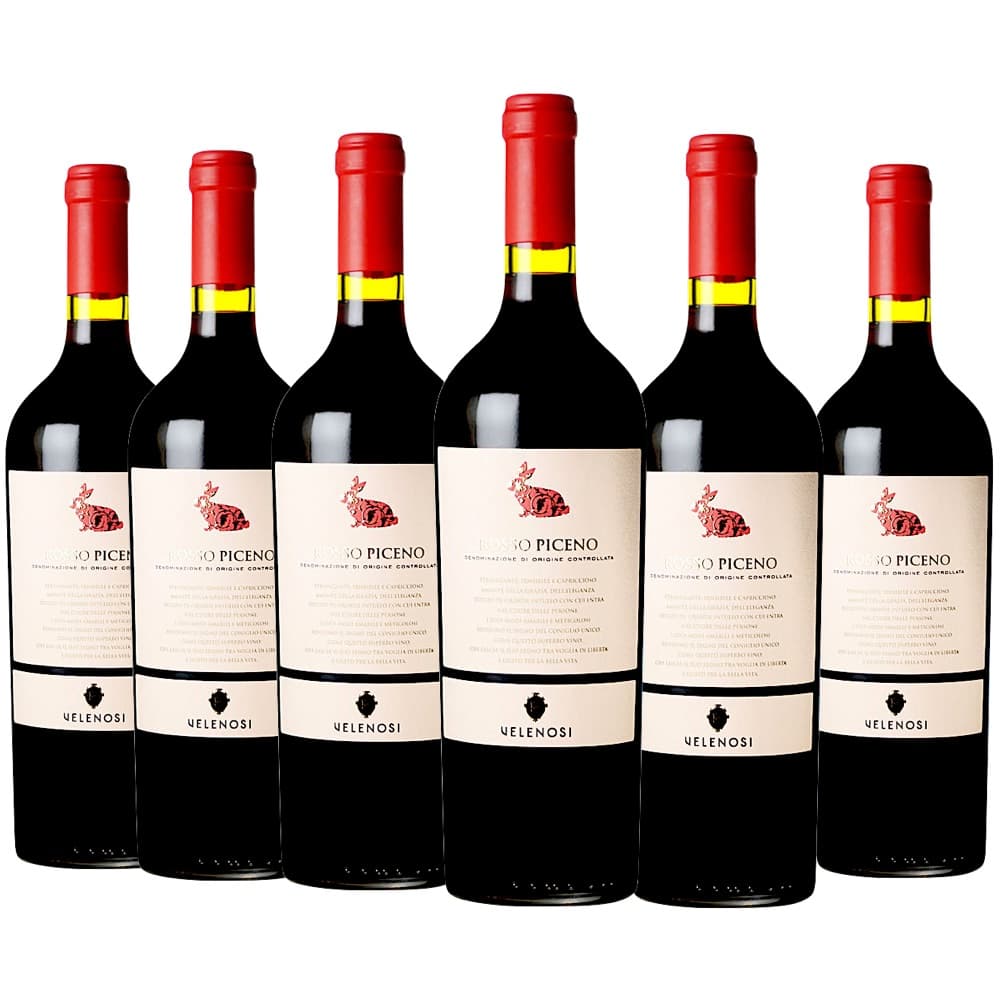[6本セット] ロッソ・ピチェーノ (ヴェレノージ)　Rosso Piceno (Velenosi)　イタリア マルケ 赤 ミディアムボディ 750ml