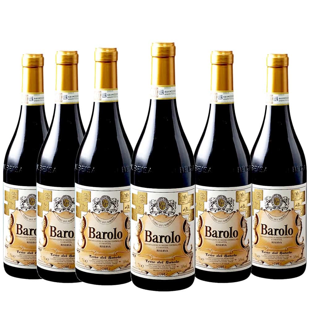 [6本セット] バローロ・リゼルヴァ (テッレ・デル・バローロ) / Barolo Riserva (Terre del Barolo) / イタリア / ピエモンテ / 赤ワイン / フルボディ / 750ml｜Donguriano　Wine