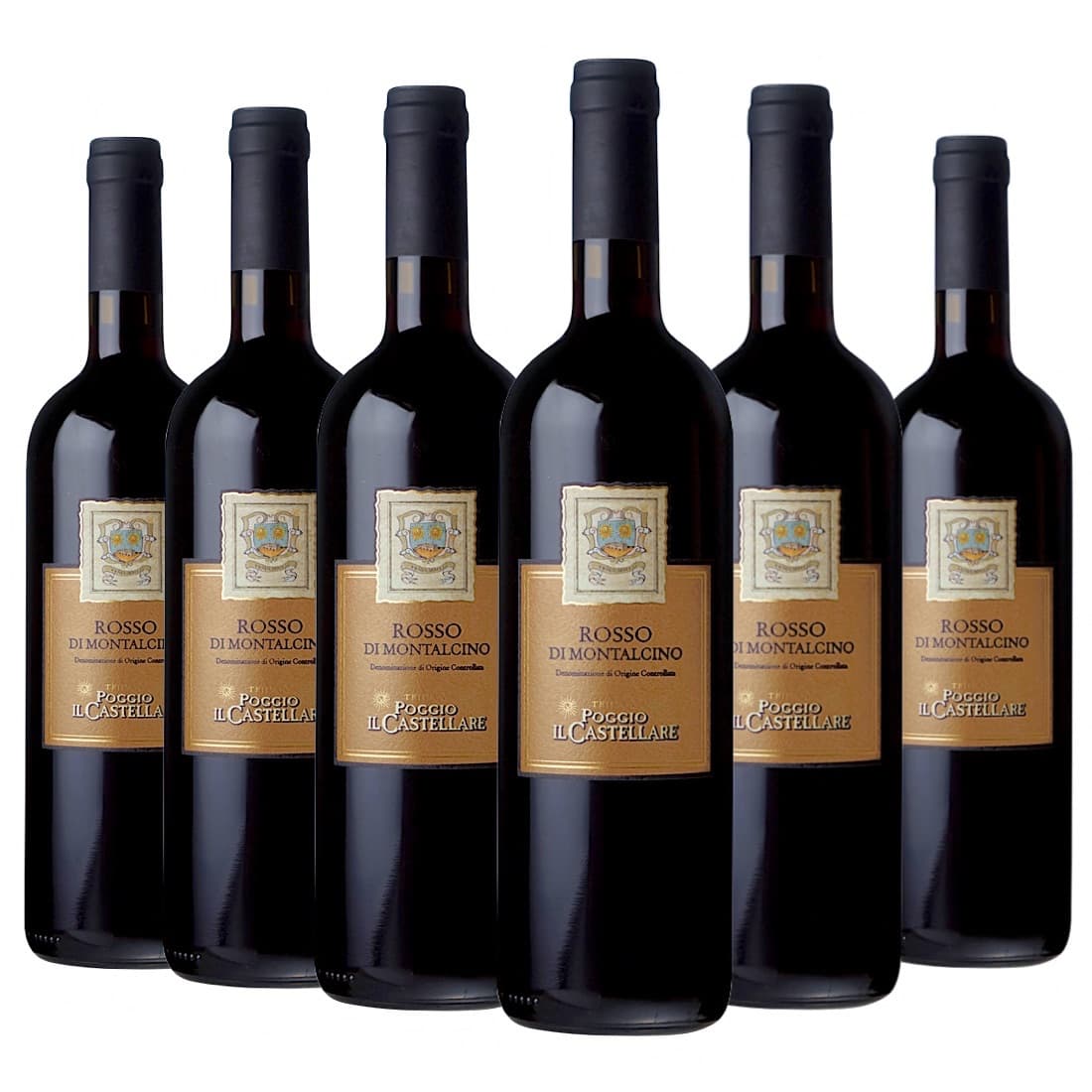 [6本セット] ロッソ・ディ・モンタルチーノ (テヌータ・ポッジョ・イル・カステッラーレ) Rosso di Montalcino (Tenuta Poggio il Castellare) / イタリア / トスカーナ / 赤ワイン / フルボディ / 750ml