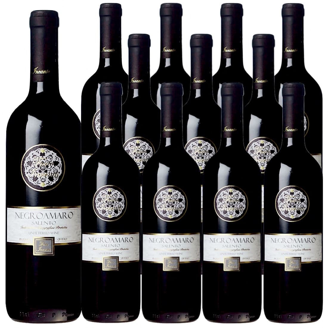 [12本セット] サリチェ・サレンティーノ・ロッソ・フォルテ・インカント (ロッカ・デイ・モリ) Salice Salentino Rosso Forte Incanto (Rocca dei Mori) / イタリア / プーリア / 赤ワイン / フルボディ / 750ml