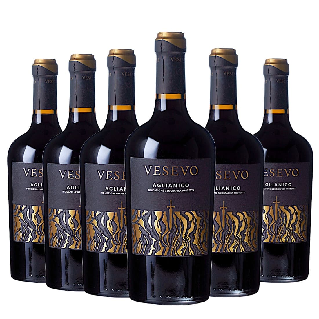 [6本セット] ヴェゼーヴォ・アリアーニコ (ヴェゼーヴォ) / Vesevo Aglianico (Vesevo) / イタリア / カンパーニャ州 / 赤ワイン / フルボディ / 750ml｜Donguriano　Wine