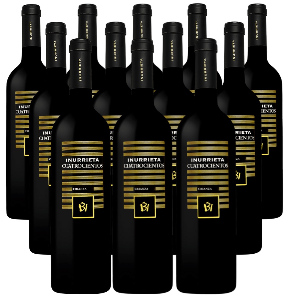 [12本セット] クアトロシエントス・クリアンサ (ボデガ・イヌリエータ) Cuatrocientos Crianza (Bodega Inurrieta) / スペイン / ナバラ / 赤ワイン / フルボディ / 750ml