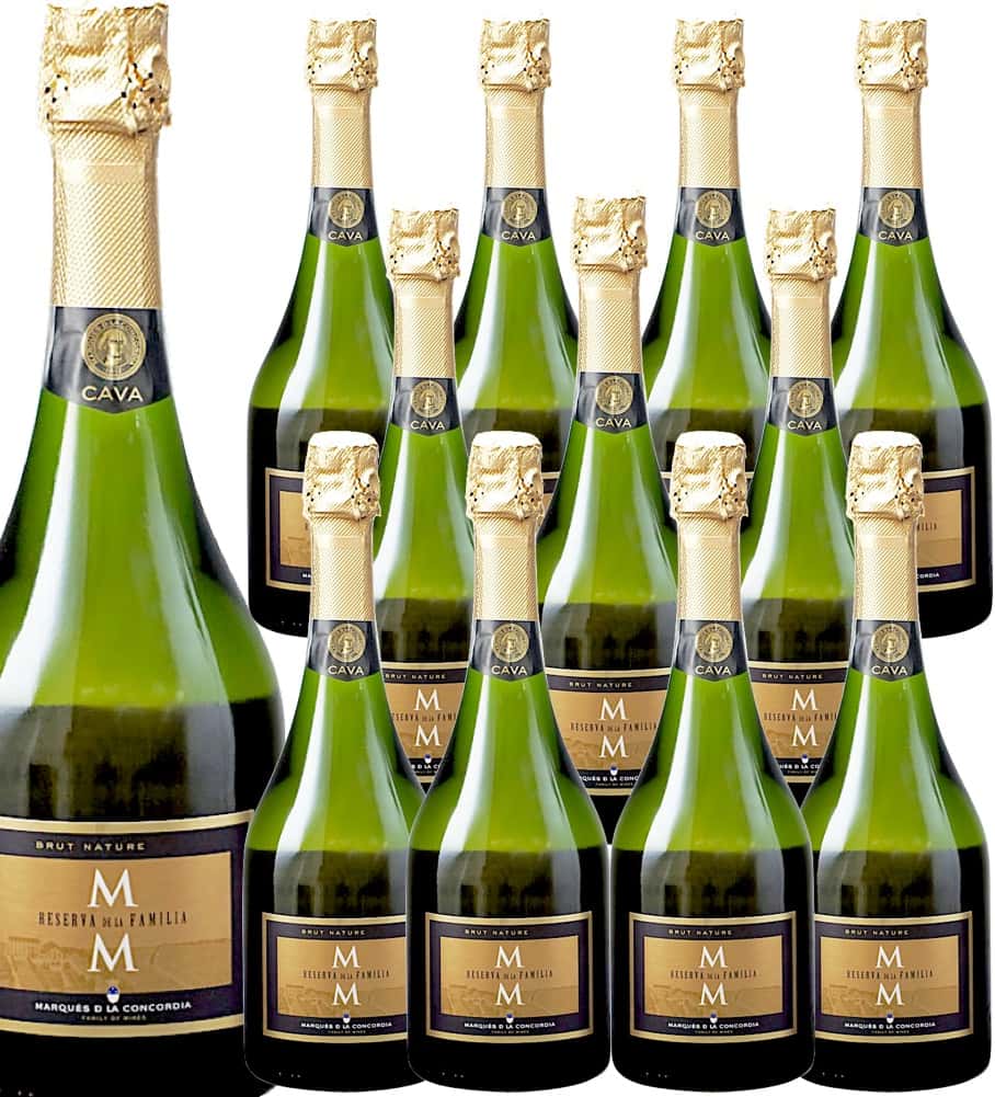 [12本セット] カバ・レセルバ・デ・ラ・ファミリア・ブルット・ナトゥレ (マス・デ・モニストロル) / Cava Reserva de la Familia Brut Nature (Mas de Monistrol) / スペイン / ペネデス / 白ワイン / 辛口 / 泡 / スパークリング / カヴァ / 750ml
