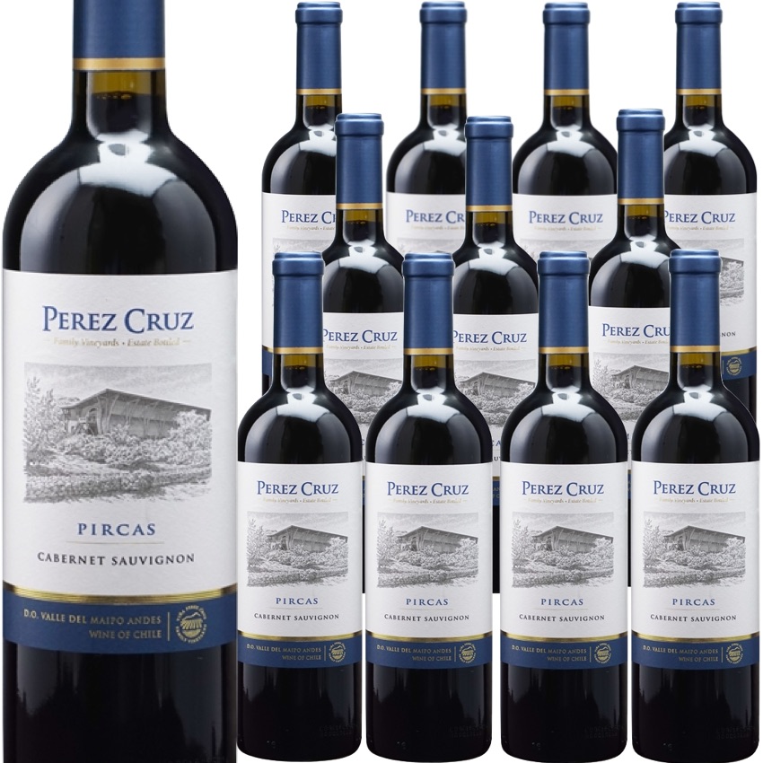 [12本セット] ピルカス・カベルネ・ソーヴィニヨン (ペレス・クルス) / Pircas Cabernet Sauvignon (Perez Cruz) / チリ / マイポ ヴァレー / 赤ワイン / フルボディ / 750ml｜Donguriano　Wine