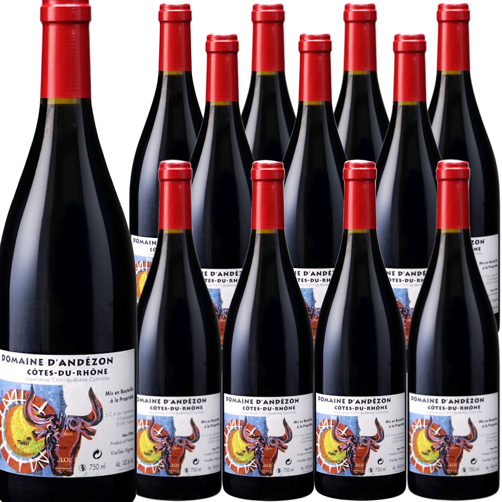 [12本セット] コート・デュ・ローヌ・ヴィエイユ・ヴィーニュ (ドメーヌ・ダンデゾン) / Cotes du Rhone Vieilles Vignes (Domaine d&rsquo;Andezon) / フランス / コート・デュ・ローヌ / 赤ワイン / フルボディ / 750ml｜Donguriano　Wine