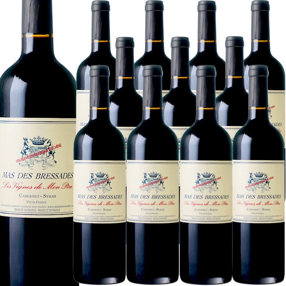 [12本セット] ペイ・デュ・ガール・レ・ヴィーニュ・ド・モン・ペール (マス・デ・ブレサド) / Pays du Gard Les Vignes de Mon Pere (Mas des Bressades) / フランス / コート・デュ・ローヌ地方 / 赤ワイン / フルボディ / 750ml