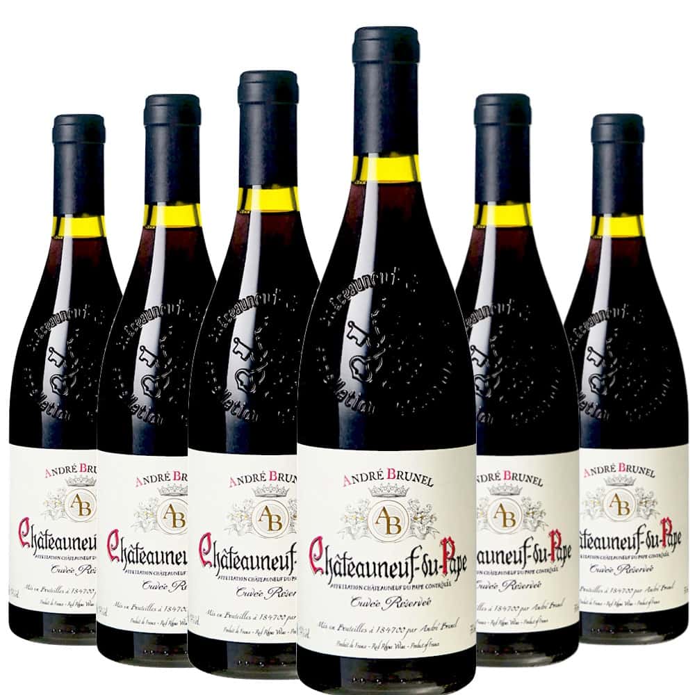 [6本セット] シャトーヌフ デュ パプ ルージュ キュヴェ レゼルヴェ [2021] (アンドレ ブルネル)　Chateauneuf du Pape Rouge Cuvee Reservee (Andre Brunel)　フランス コート・デュ・ローヌ 赤 フルボディ 750ml