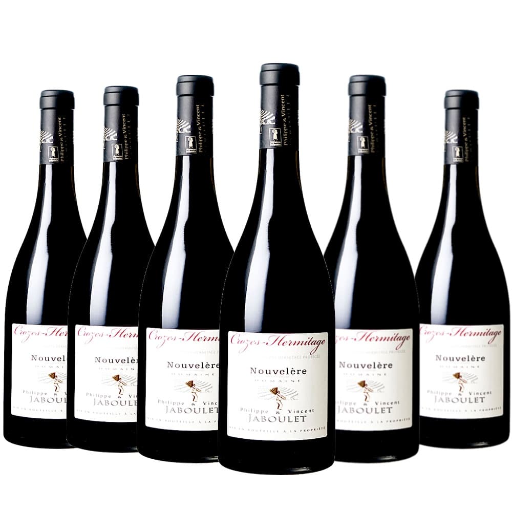 [6本セット] クローズ・エルミタージュ・ルージュ・ヌーヴェレール (フィリップ・エ・ヴァンサン・ジャブレ)　Crozes Hermitage Rouge Nouvelere (Domaine Philippe et Vincent Jaboulet)　フランス コート・デュ・ローヌ 赤 フルボディ 750ml